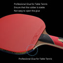 HUIESON HS-LX Six Star 5-Layer Chicken Wing Tip + 2 Layer Carbon Double Side Continuous Table Tennis Single Racket(Hand-shake Grip Racket)