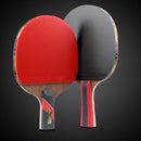HUIESON HS-LX Six Star 5-Layer Chicken Wing Tip + 2 Layer Carbon Double Side Continuous Table Tennis Single Racket(Hand-shake Grip Racket)