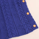Zzsd0002 Autumn / Winter Baby Knitted Woolen Button Sleeping Bag Photography Blanket Stroller Sleeping Bag(Sapphire)