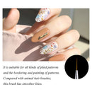 3 Sets 3-in-1 Color Titanium Nail Pen Color Drawing Pen Drawing Flower Nail Tool(7/9/11mm)