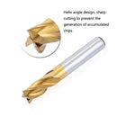 11 PCS/Set High-Speed Steel And Aluminum End Face Milling Cutter With Straight Shank Titanium-Plated Milling Cutter