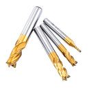 11 PCS/Set High-Speed Steel And Aluminum End Face Milling Cutter With Straight Shank Titanium-Plated Milling Cutter