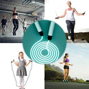 LED Transparent Optical Fiber Adjustable Jump Rope Male And Female Fitness Fluorescent Jump Rope(Glossy Green)
