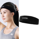 2 PCS Enochle Sports Sweat-Absorbent Headband Combed Cotton Knitted Sweatband(Black)