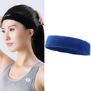 2 PCS Enochle Sports Sweat-Absorbent Headband Combed Cotton Knitted Sweatband(Blue)