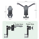 Oatsbasf Car Gravity Metal Bracket Scalable and Stable Mobile Phone Bracket Folding Screen Mobile Phone Exclusive Car Bracket(Outlet Black)