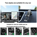 Oatsbasf Car Gravity Metal Bracket Scalable and Stable Mobile Phone Bracket Folding Screen Mobile Phone Exclusive Car Bracket(Outlet Silver)