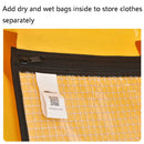 AFISHTOUR FM2031 40L Waterproof Travel Luggage Bag Large Capacity Motorcycle Rear Seat Bag(Yellow)