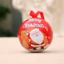 5 PCS Christmas Decorations Christmas Balls Candy Jars Christmas Tree Pendants(Red Santa Claus)