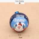 5 PCS Christmas Decorations Christmas Balls Candy Jars Christmas Tree Pendants(Red Santa Claus)
