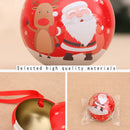 5 PCS Christmas Decorations Christmas Balls Candy Jars Christmas Tree Pendants(Red Santa Claus)