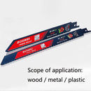S1122EF BOSWEI Hardcore Reciprocating Saw Strip Fine Teeth Saber Saw Blade Metal Plastic Wood Bimetal Curve Saw Blade