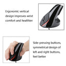 JSY-12 5 Keys USB Wired Vertical Mouse Ergonomic Wrist Brace Optical Mouse(Black)