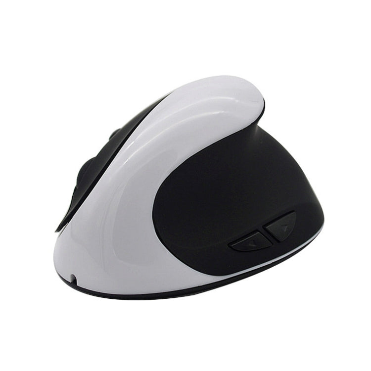 JSY-03 6 Keys Wireless Vertical Charging Mouse Ergonomic Vertical Optical Mouse(White)