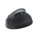 JSY-03 6 Keys Wireless Vertical Charging Mouse Ergonomic Vertical Optical Mouse(Black)