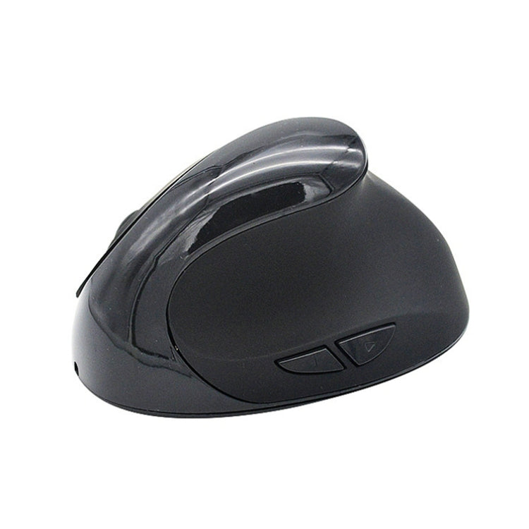 JSY-03 6 Keys Wireless Vertical Charging Mouse Ergonomic Vertical Optical Mouse(Black)