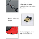 JSY-03 6 Keys Wireless Vertical Charging Mouse Ergonomic Vertical Optical Mouse(Red)