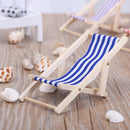 2 PCS 1:12 Beach Lounge Chair Simulation Model Outdoor Beach Scene Shooting Props Can Be Folded(Purple)