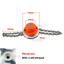 Universal Lawn Mower Chain Grass Trimmer Head For Garden Trimmer Grass Cutter Spare Parts, Specification: Red With Padded