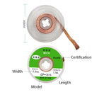4 PCS Silk Wire Deficiency Tin With Low Residue Strip BGA To Remove Tin Welding Strip Electronic Maintenance Welding Material, Model: CP-3515 3.5mm x 1.5m