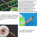 4 PCS Silk Wire Deficiency Tin With Low Residue Strip BGA To Remove Tin Welding Strip Electronic Maintenance Welding Material, Model: CP-3515 3.5mm x 1.5m