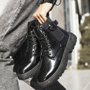 Men Autumn And Winter High-Top Locomotive Martin Boots, Size: 42(869-1 Black)