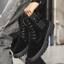 Men Autumn And Winter High-Top Locomotive Martin Boots, Size: 42(869-2 Black)