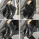 Men Autumn And Winter High-Top Locomotive Martin Boots, Size: 42(869-1 Black)