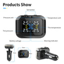 Q3 Mini Cigarette Lighter Car Wireless Tire Pressure Monitoring System TPMS Car Temperature Voltage Tire(Black)