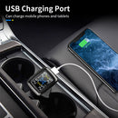 Q3 Mini Cigarette Lighter Car Wireless Tire Pressure Monitoring System TPMS Car Temperature Voltage Tire(Black)
