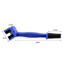5 Set BG-7168 Bicycle And Motorcycle Cleaning Brush Three-Sided Chain Brush, Colour: Red + Small Brush