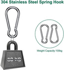 24 in 1 304 Stainless Steel Fixed Shade Sail Accessories Diamond Buckle Flower Basket Spring Buckle, Spec: M6 Set