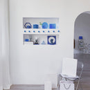 5 PCS Translucent Blue Round Sheet Studio Background Ornament Photo Props