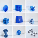 Blue Round Acrylic Ornament Studio Background Ornament Photo Props