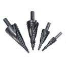 3 In 1 Triangular Shank Spiral Flute Step Drill Bit