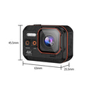 SC002-12 4K Outdoor Sports Camera WiFi Diving Waterproof Mini Camera(Black)