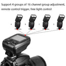 TRIOPO G1 Remote Control TTL Wireless Trigger 2.4GHz Wireless Transmitter For Canon / Nikon Camera(Black)