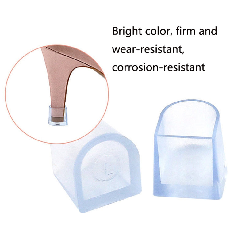 10 Pairs Dancing Shoes Protective Cover Wear-Resistant Heel Cover(L)