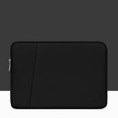 Baona BN-Q001 PU Leather Laptop Bag, Colour: Double-layer Midnight Black, Size: 16/17 inch