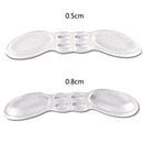 5 Pairs Soft And Abrasion-Resistant GEL Heel Stickers High-Heeled Laces Sticky Invisible Transparent Anti-Drop Heel Stickers(Thick Section-Transparent)