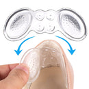 5 Pairs Soft And Abrasion-Resistant GEL Heel Stickers High-Heeled Laces Sticky Invisible Transparent Anti-Drop Heel Stickers(Thin Section-Transparent)