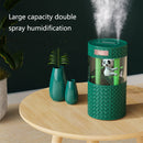 H218 USB Panda Mini Night Light Home Bedroom Desktop Mute Double Nozzle Air Humidifier(Pink)