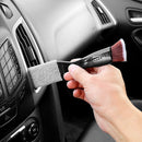 2 PCS Car Air-Conditioned Air Outlet Cleaning Brush Car Interior Cleaning Tool Dust Soft Hair Brush(Black)