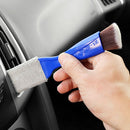 2 PCS Car Air-Conditioned Air Outlet Cleaning Brush Car Interior Cleaning Tool Dust Soft Hair Brush(Blue)