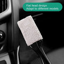 2 PCS Car Air-Conditioned Air Outlet Cleaning Brush Car Interior Cleaning Tool Dust Soft Hair Brush(Blue)