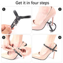 3 Pairs High Heels Prevent Heel Drop Shoe Strap(Transparent)