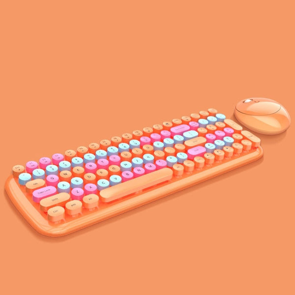 MOFii Candy XR Color Wireless Keyboard And Mouse Set(Vital Orange)