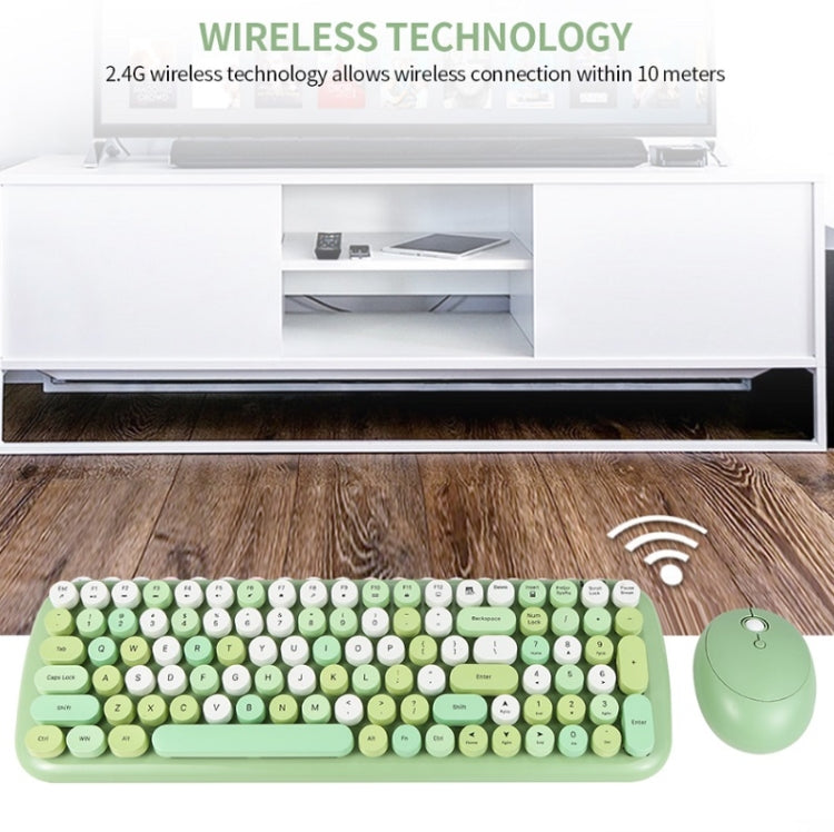 MOFii Candy XR Color Wireless Keyboard And Mouse Set(Lemon Yellow)