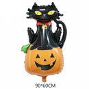 5 PCS Halloween Aluminum Film Balloon Party Decoration,Style: Pumpkin Cat