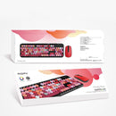 MOFII Honey Plus Colorful Wireless Keyboard and Mouse Set(Black Mixture)